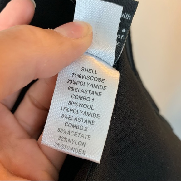 DVF Black bodycon knit dress size 6 - Picture 4 of 6